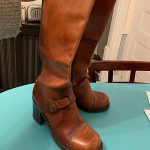 Knee high Brazilian leather boots
